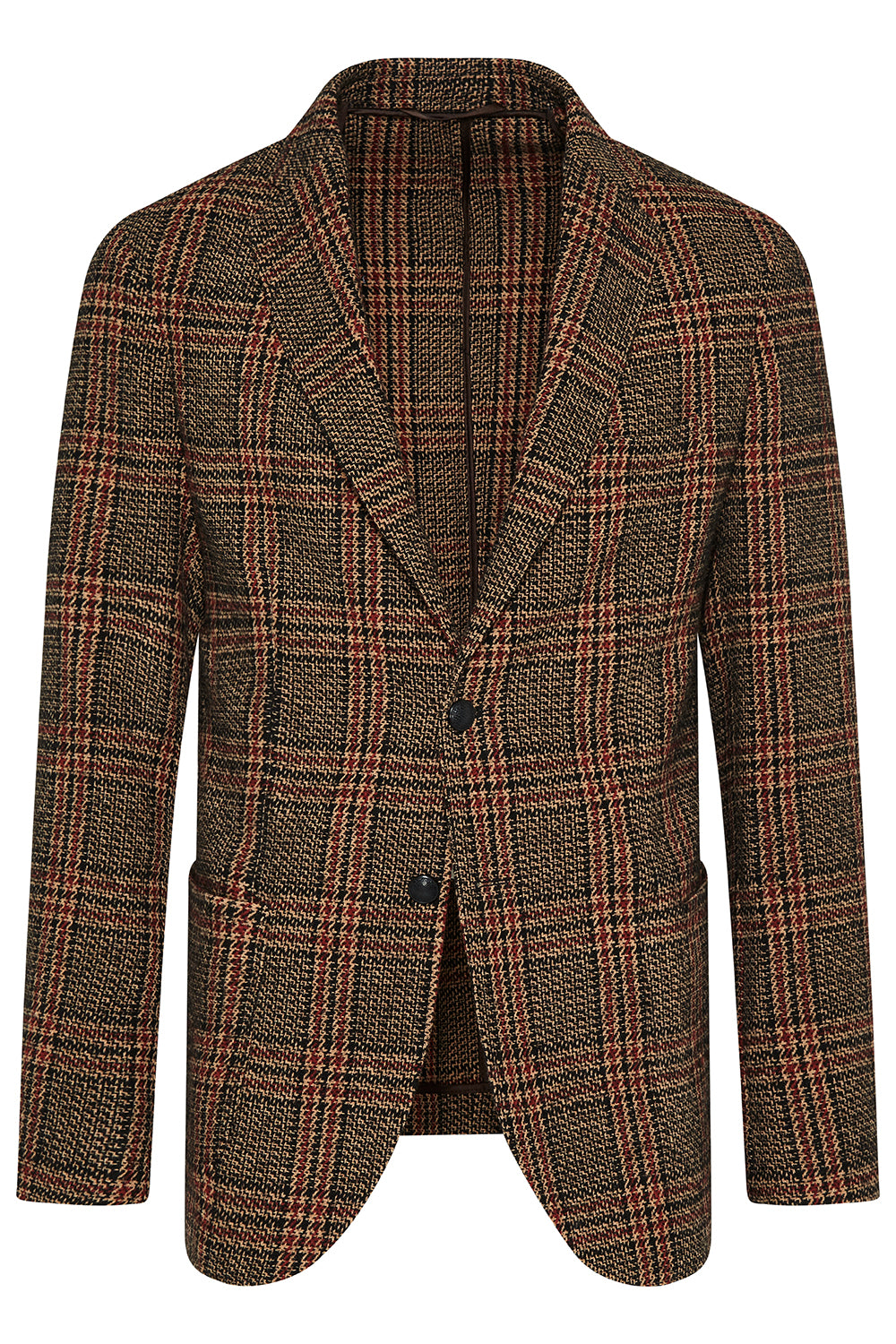 BUGATTI WOOL BLEND TWEED CHECK SLIM FIT BLAZER 49268