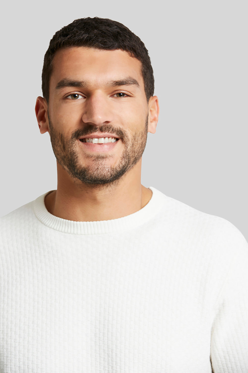 BUGATTI COTTON CASHMERE CREW NECK KNIT 45521