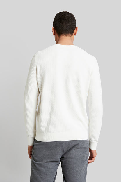 BUGATTI COTTON CASHMERE CREW NECK KNIT 45521