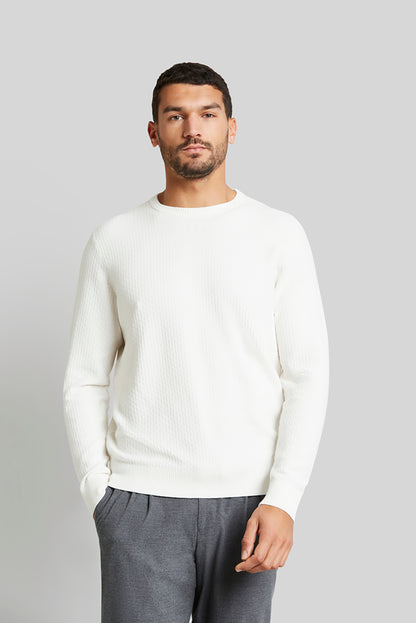 BUGATTI COTTON CASHMERE CREW NECK KNIT 45521