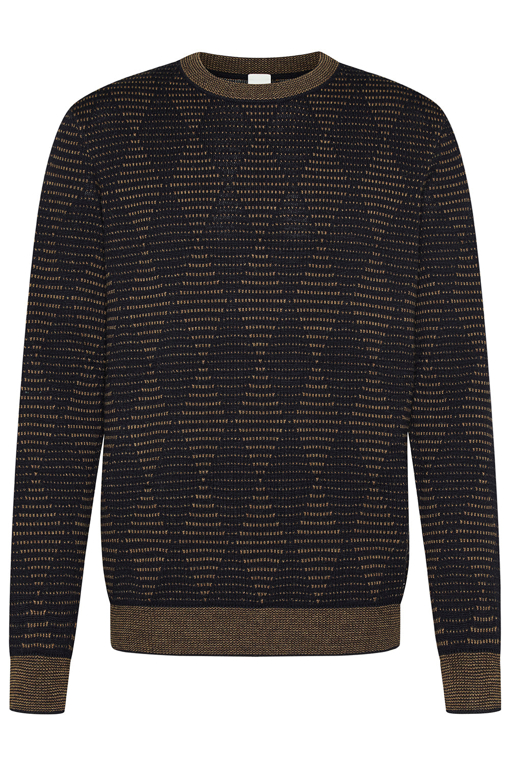 BUGATTI MERINO WOOL BLEND DIAMOND CREW NECK KNIT 45530