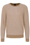 BUGATTI COTTON BLEND TEXTURED CREW NECK KNIT 65533B