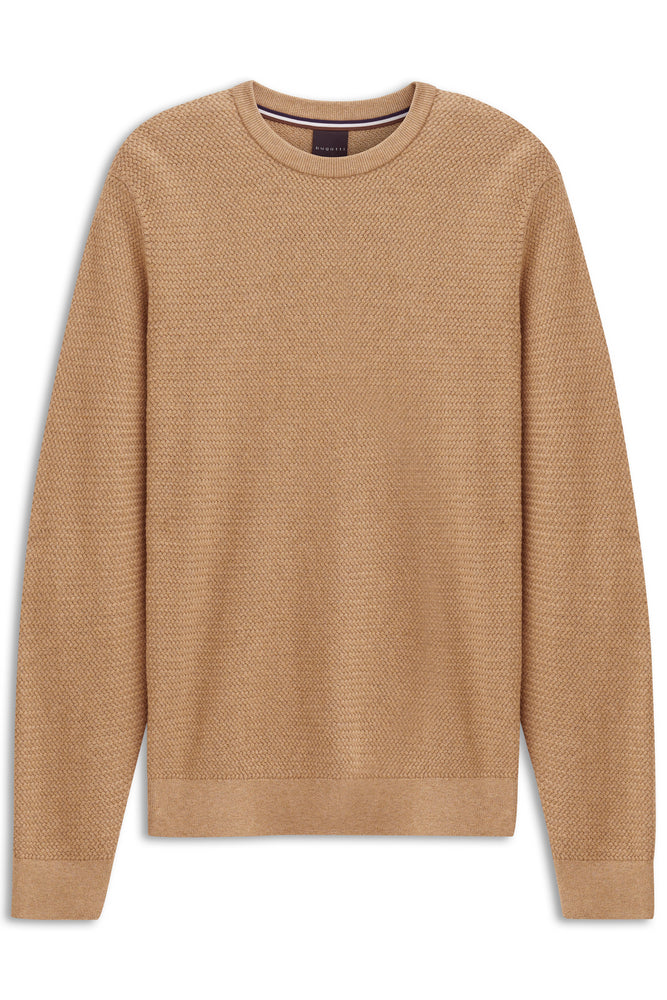 BUGATTI COTTON CASHMERE CREW NECK PULLOVER 46957
