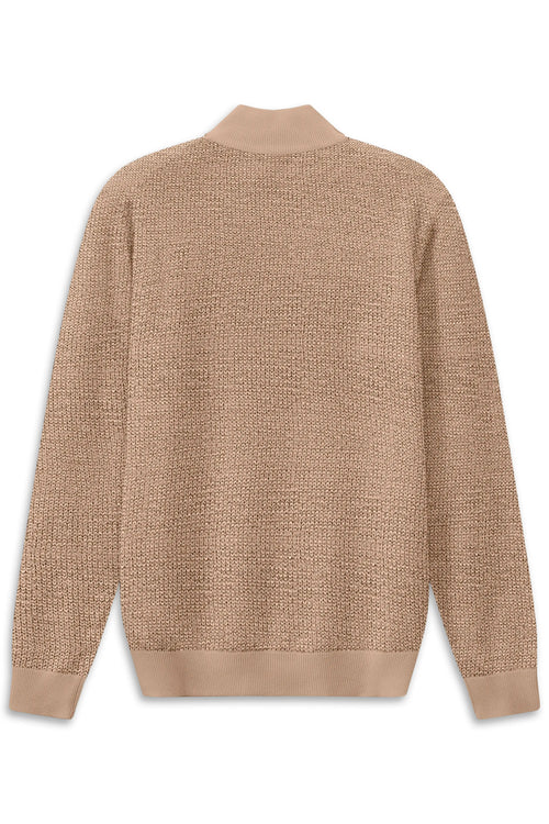 BUGATTI COTTON 1/4 ZIP KNIT 15510E