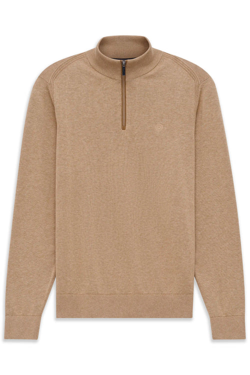BUGATTI COTTON 1/4 ZIP KNIT 15510E