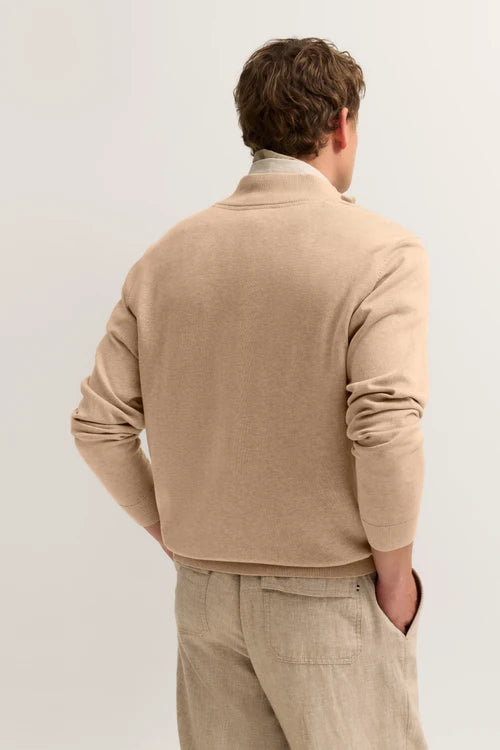 BUGATTI COTTON 1/4 ZIP KNIT 15510E