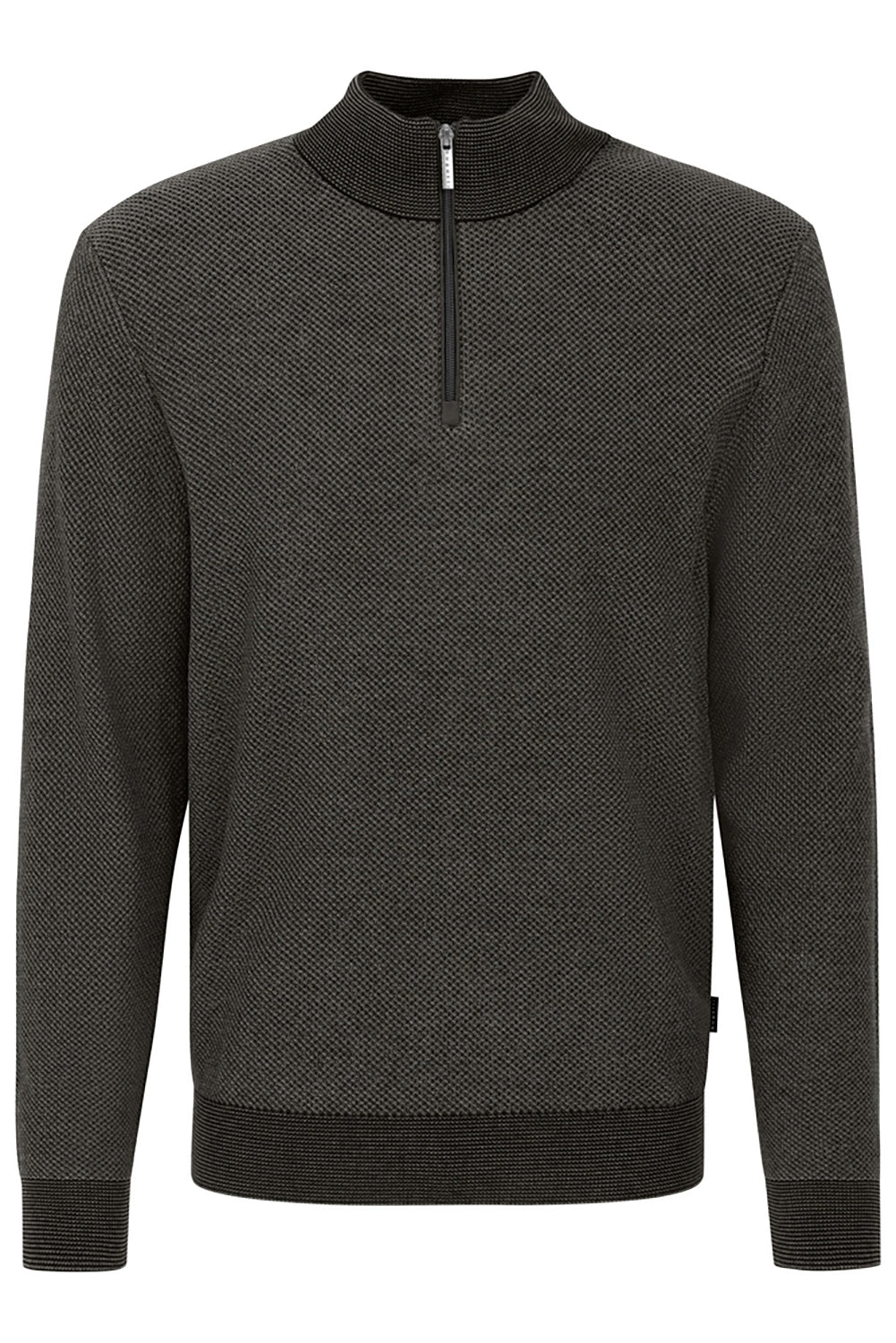 BUGATTI COTTON BLEND TEXTURED 1/4 ZIP NECK KNIT 65533BZ