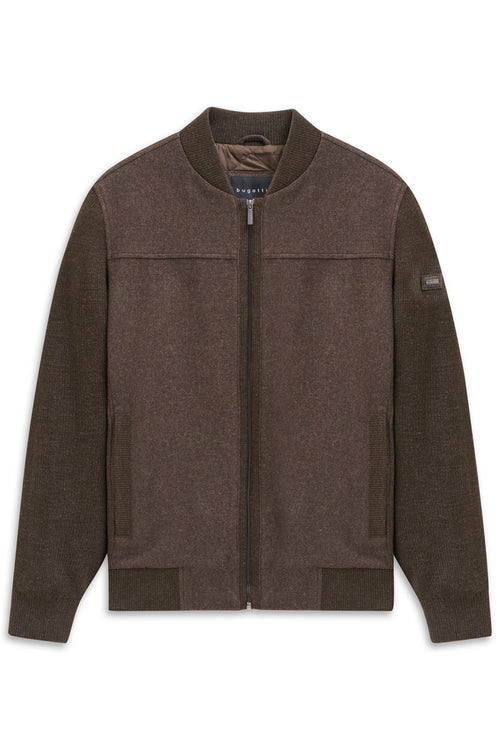BUGATTI WOOL QUILTED ZIP BOMBER JACKET 46987
