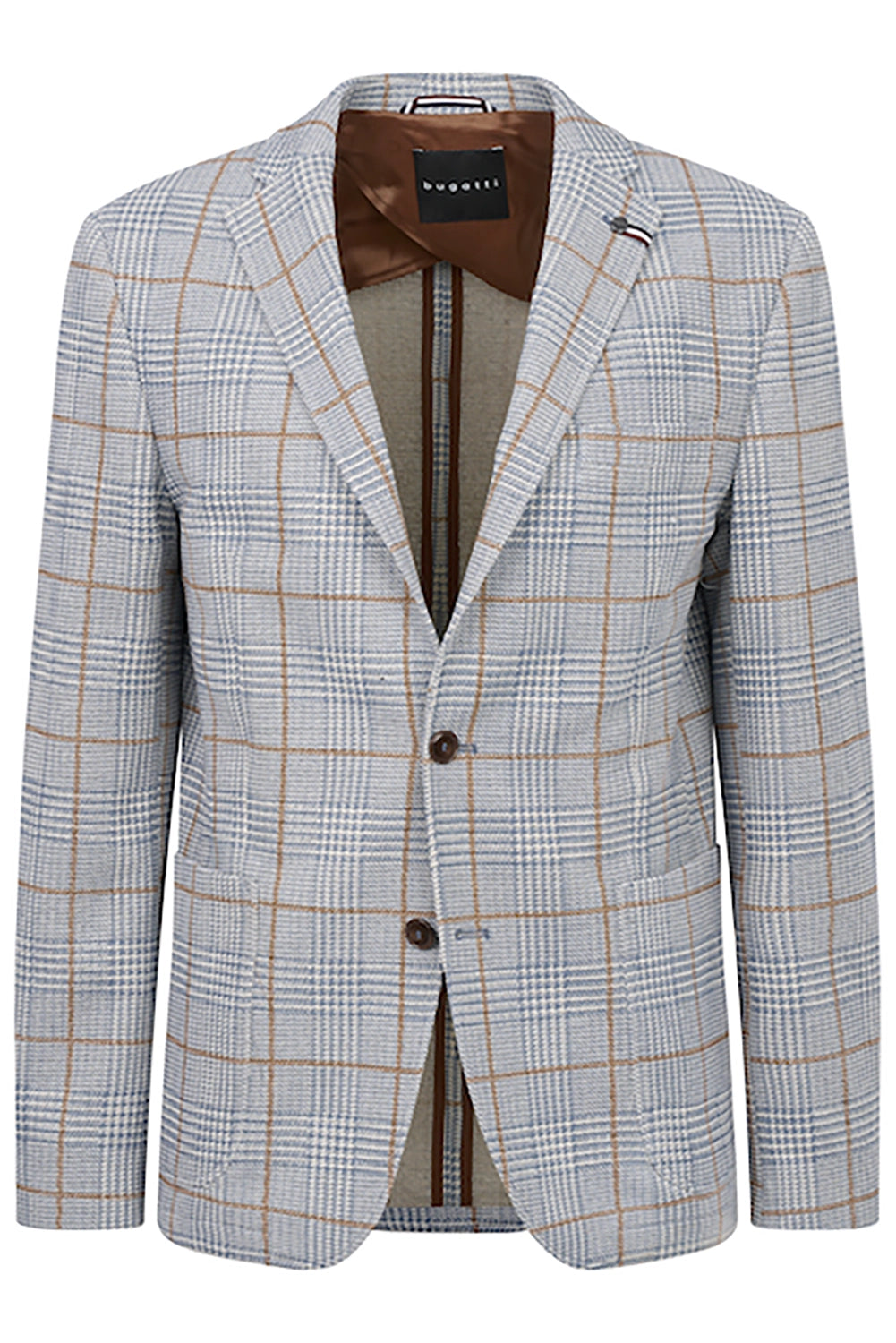 BUGATTI COTTON BLEND TEXTURED CHECK BLAZER 7981