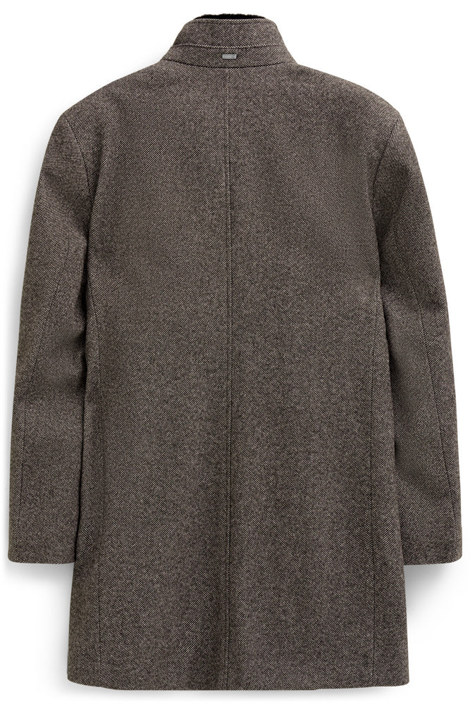 BUGATTI FAUX FUR COLLAR QUILTED GILET OVERCOAT 84204