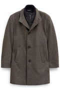 BUGATTI FAUX FUR COLLAR QUILTED GILET OVERCOAT 84204