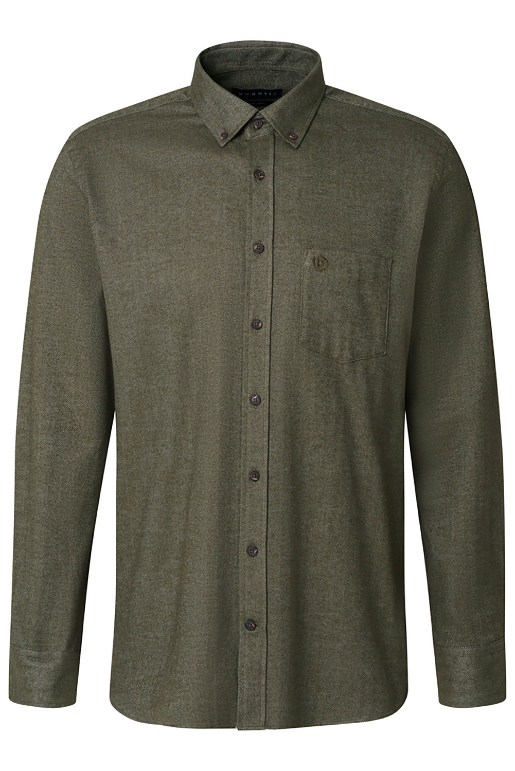 BUGATTI HERRINGBONE COTTON L/S SHIRT 68311B