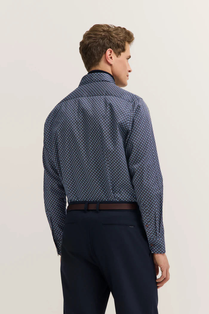 BUGATTI AOP EASY CARE L/S SHIRT 46943