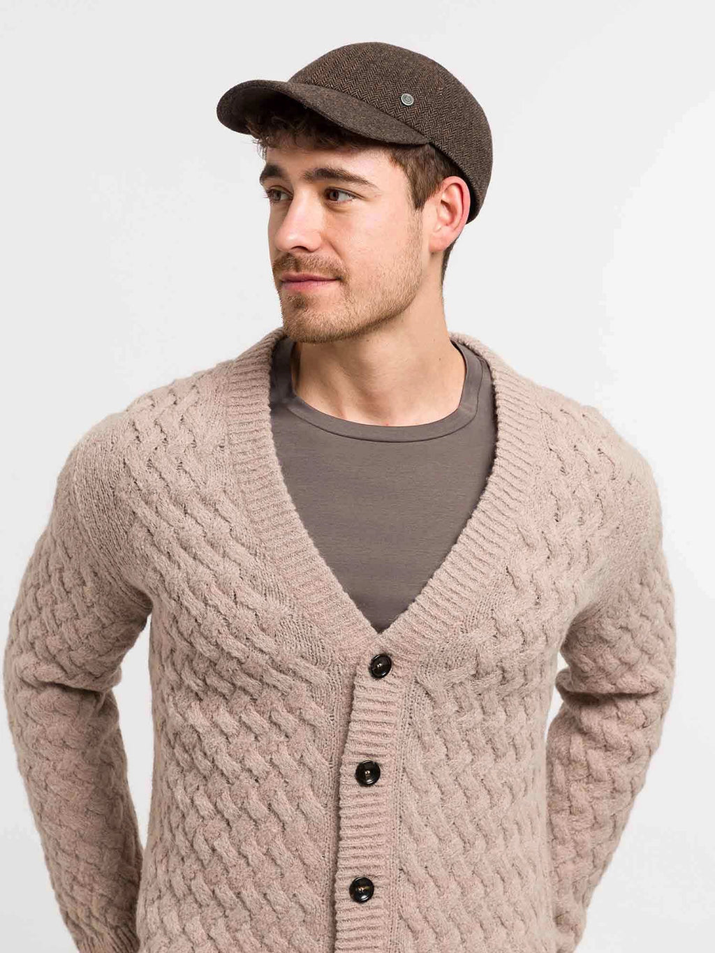 BUGATTI WOOL HERRINGBONE BASEBALL CAP 47421