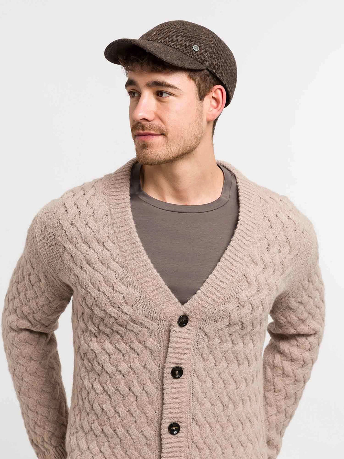 BUGATTI WOOL HERRINGBONE BASEBALL CAP 47421