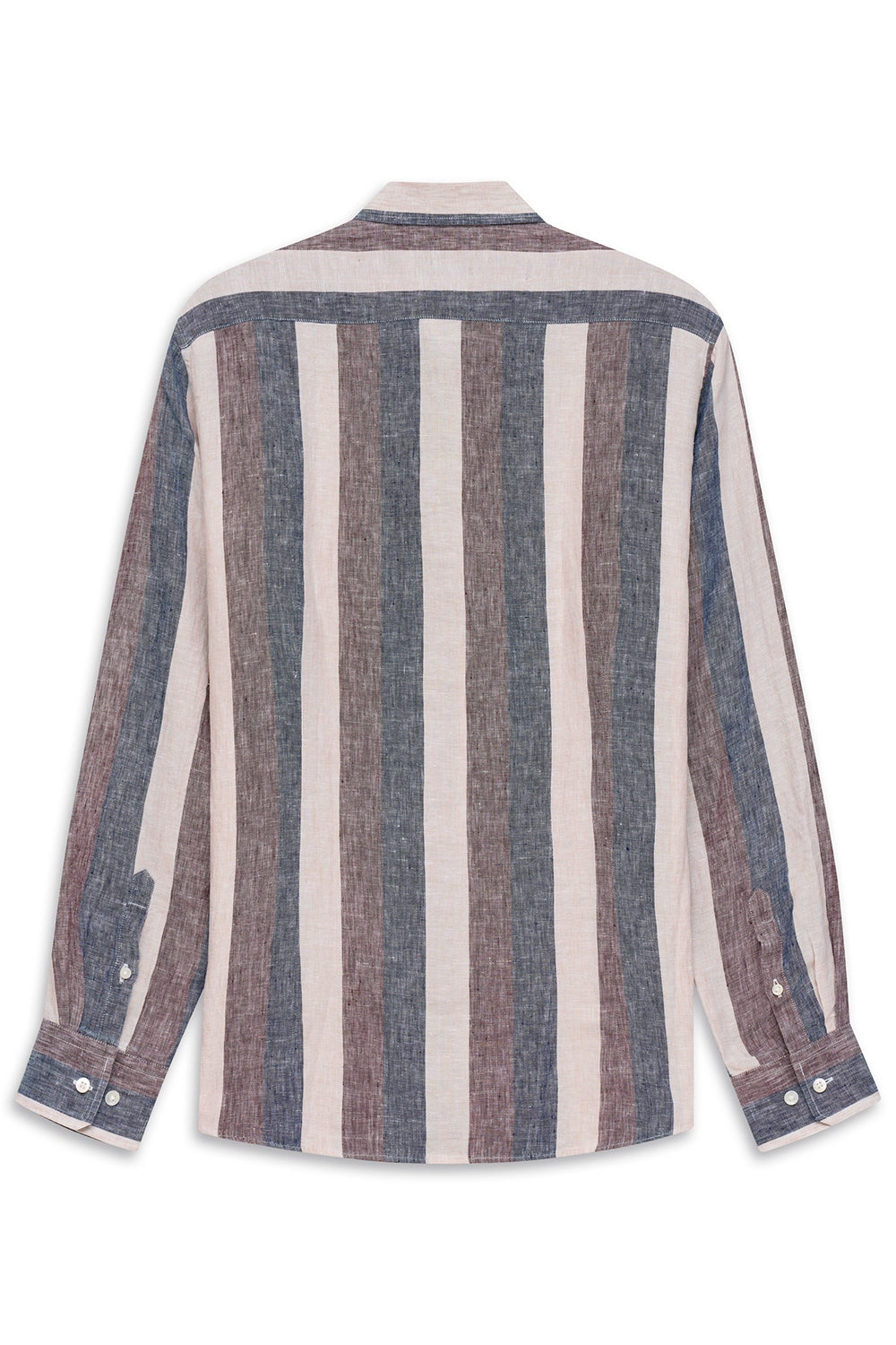 BUGATTI BOLD STRIPE LINEN L/S SHIRT 18909E