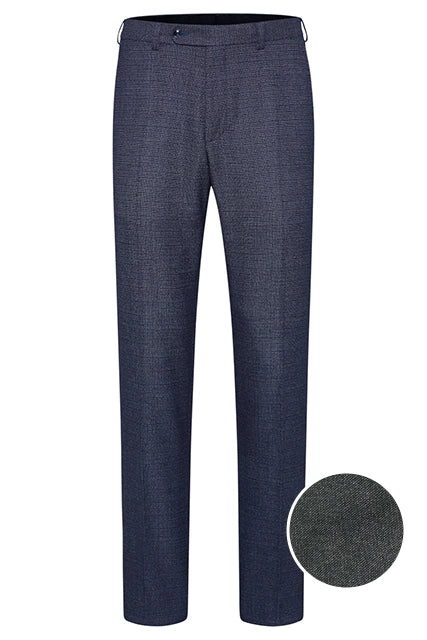 DIGEL SERGIO WOOL BLEND STRETCH PUPPYTOOTH MODERN FIT TROUSER 124705T