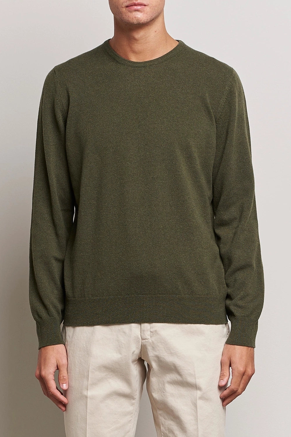 GRAN SASSO ITALIAN WOOL CASHMERE CREW NECK KNIT 55167