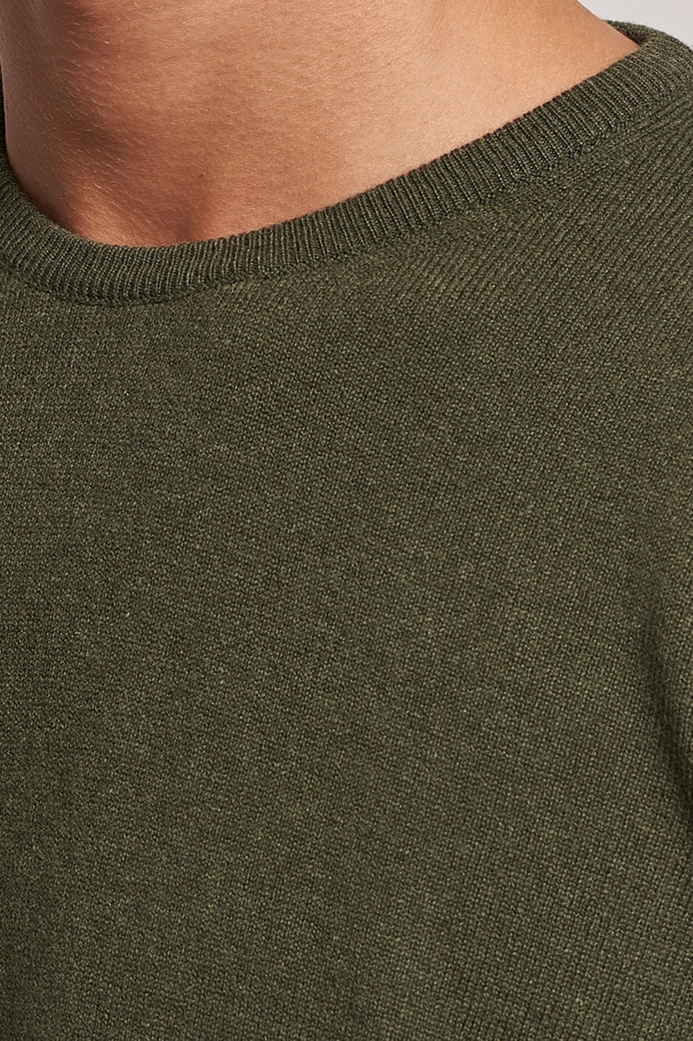 GRAN SASSO ITALIAN WOOL CASHMERE CREW NECK KNIT 55167