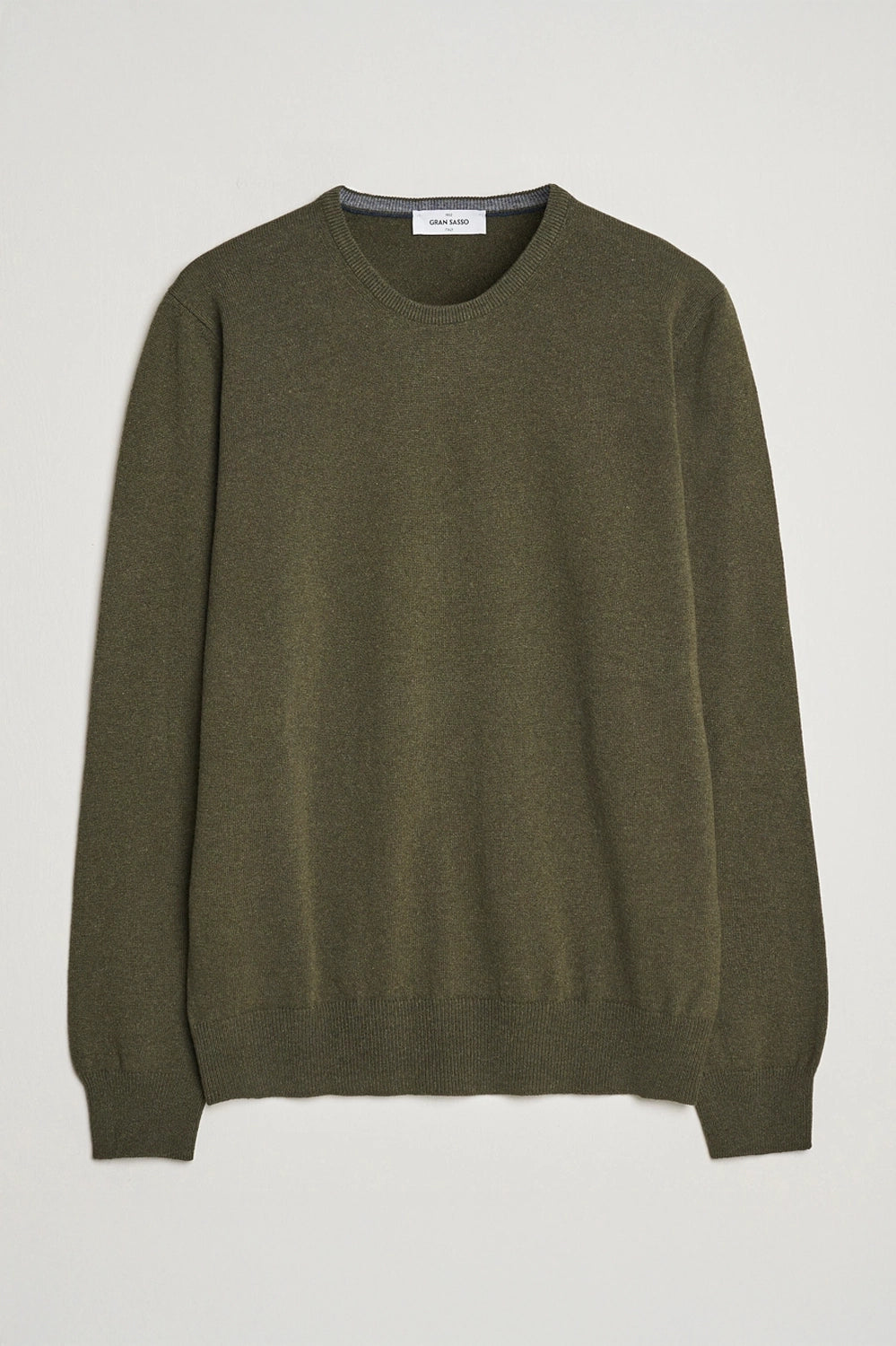 GRAN SASSO ITALIAN WOOL CASHMERE CREW NECK KNIT 55167