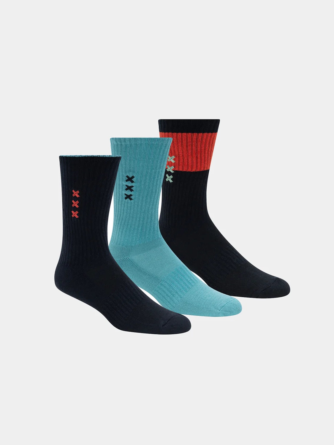 SCOTCH & SODA 1/2 TERRY 3PK CREW SOCKS SS123275