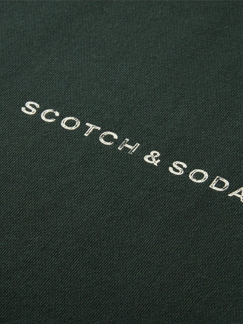 SCOTCH & SODA LOGO FRONT CHEST CREW SWEATSHIRT COMM179195