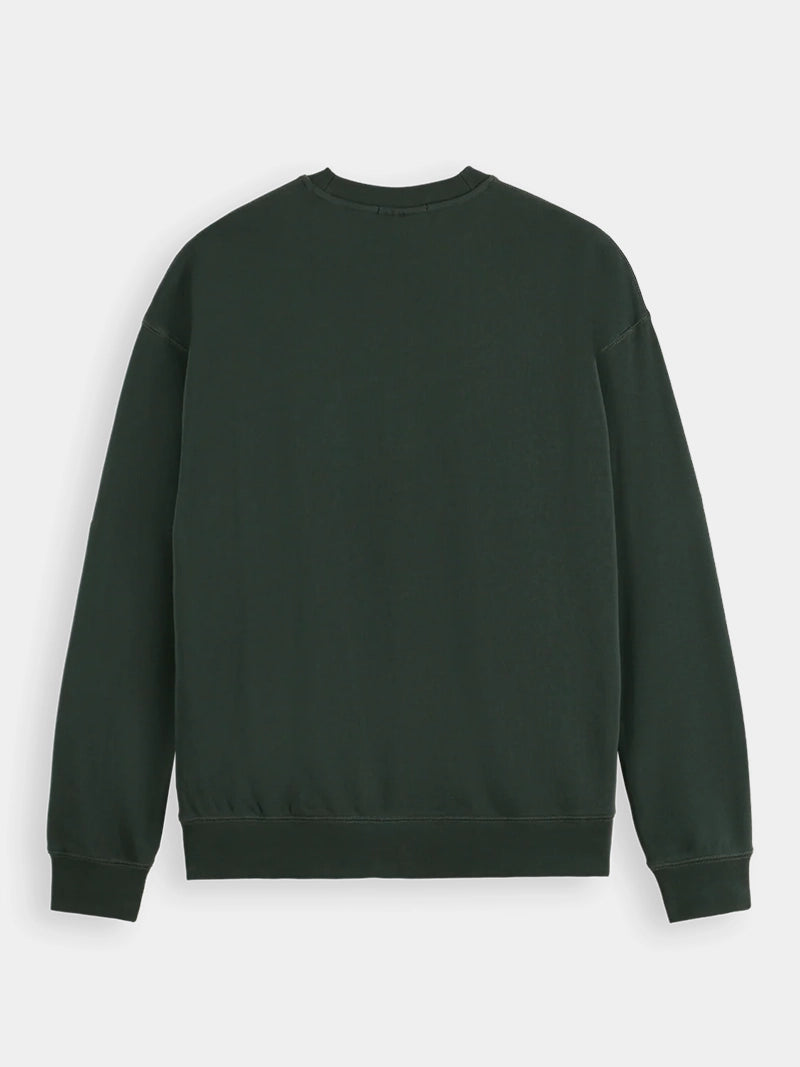 SCOTCH & SODA LOGO FRONT CHEST CREW SWEATSHIRT COMM179195