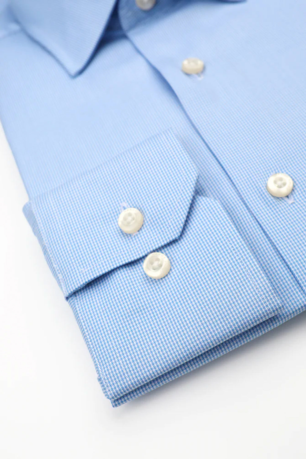 HARDY AMIES SLIM FIT PUPPY TOOTH DRESS SHIRT HA425SF