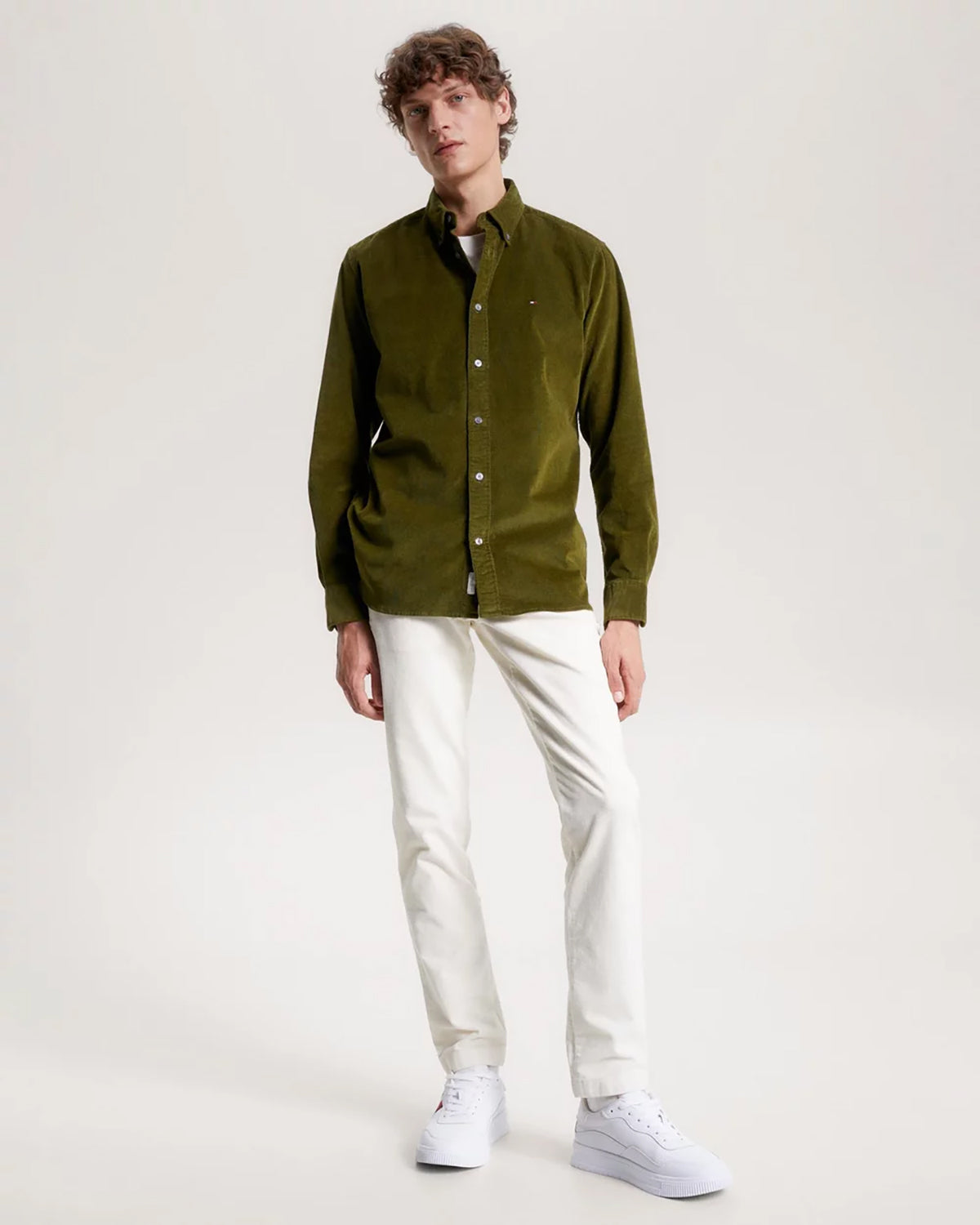 TOMMY HILFIGER FLEX CODUROY REGULAR FIT L/S SHIRT MW0MW32931