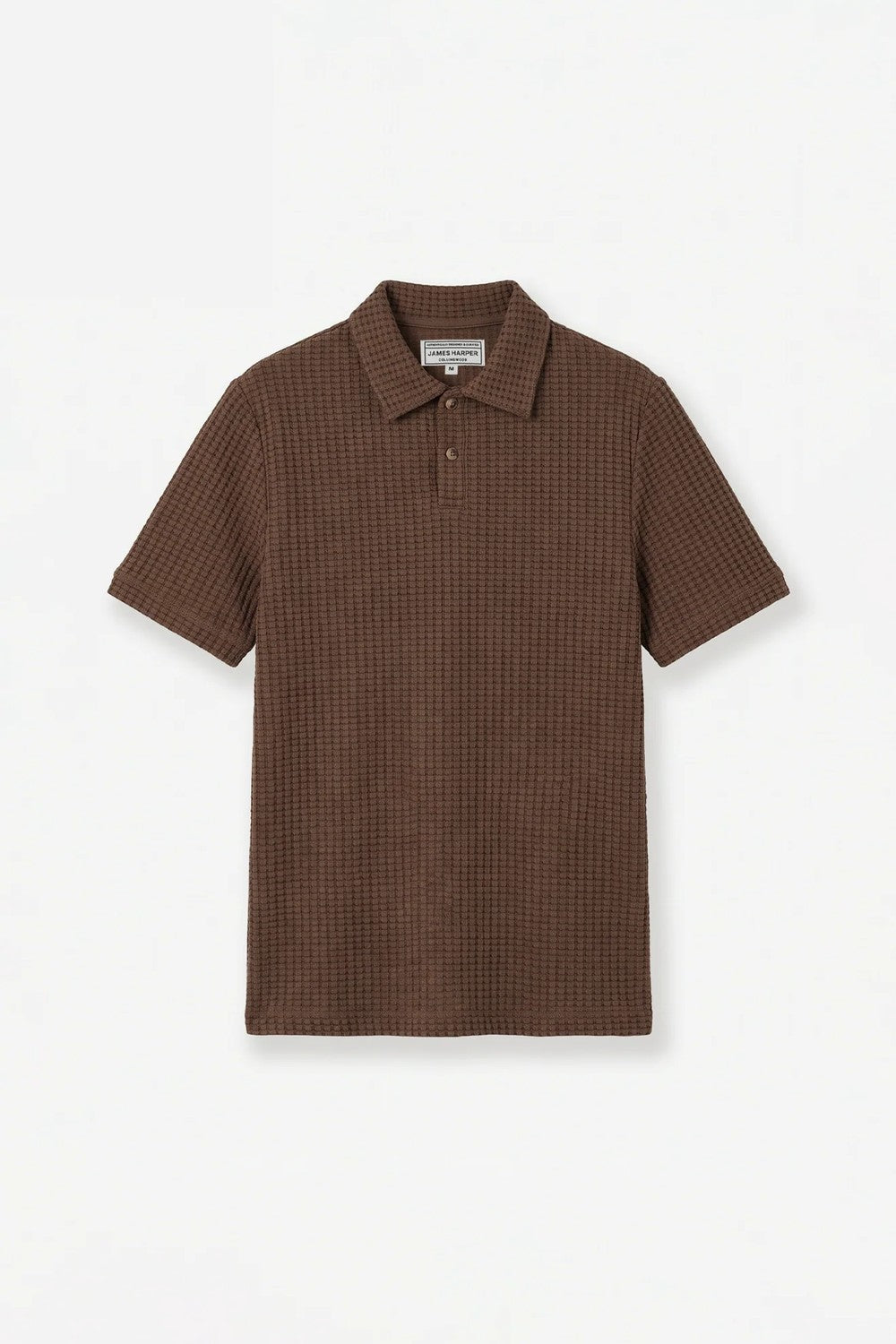 JAMES HARPER COTTON WAFFLE S/S 3 BUTTON POLO JHK90