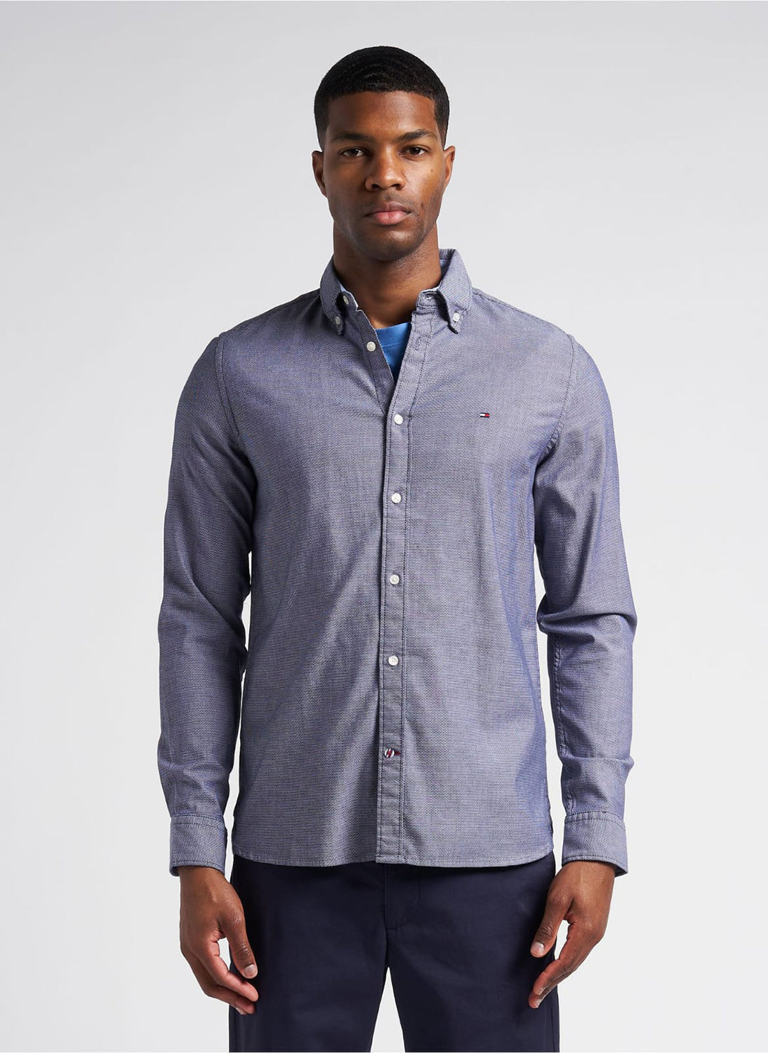 TOMMY HILFIGER FLEX DOBBY SLIM FIT L/S SHIRT MW0MW29164