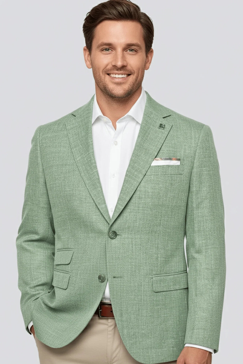 SAVILE ROW ABRAM WOOL LINEN MIX FANCY BF4 BLAZER SJ01FSA