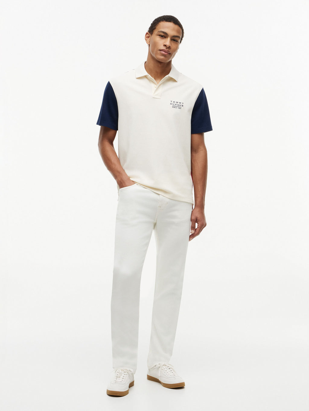 TOMMY HILFIGER COLOURBLOCK CLASSIC FIT POLO MW0MW43377