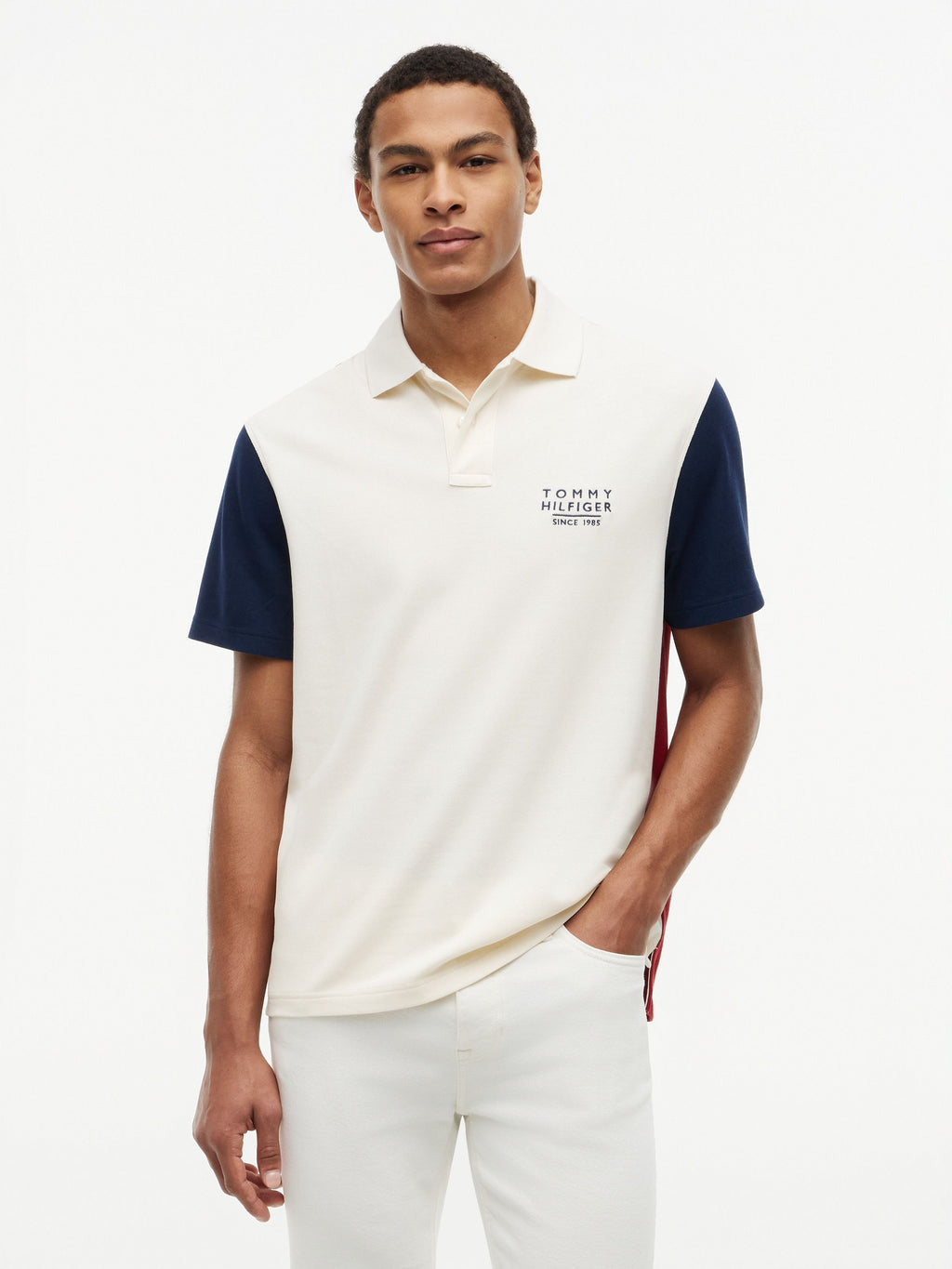 TOMMY HILFIGER COLOURBLOCK CLASSIC FIT POLO MW0MW43377