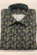 CUTLER & CO NIGEL L/S STRETCH COTTON PRINT SHIRT CW21207