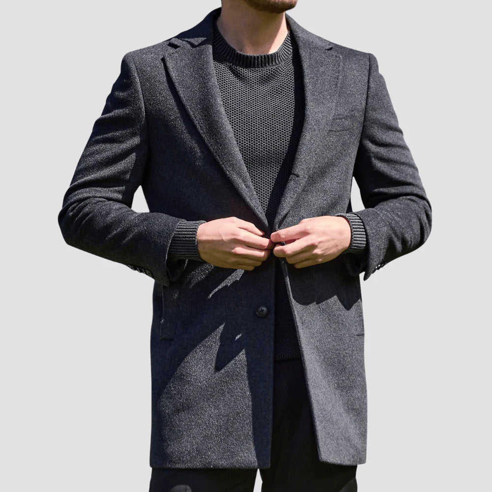SAVILE ROW SIMON CLASSIC PURE WOOL OVERCOAT SO07OCA