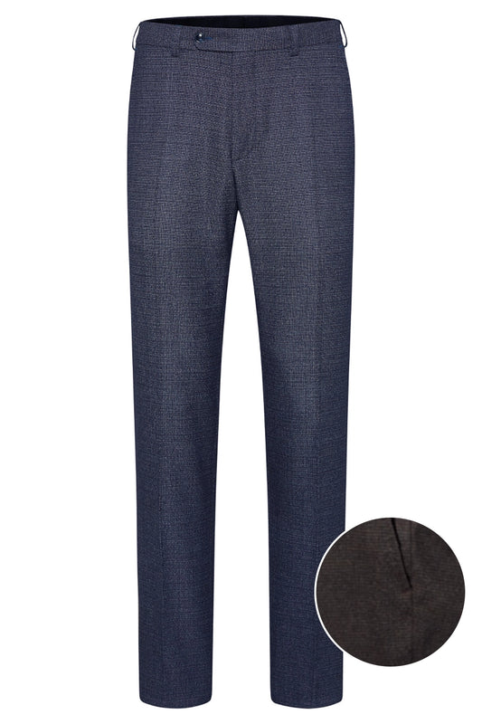 DIGEL SERGIO WOOL BLEND STRETCH PUPPYTOOTH MODERN FIT TROUSER 1240247T