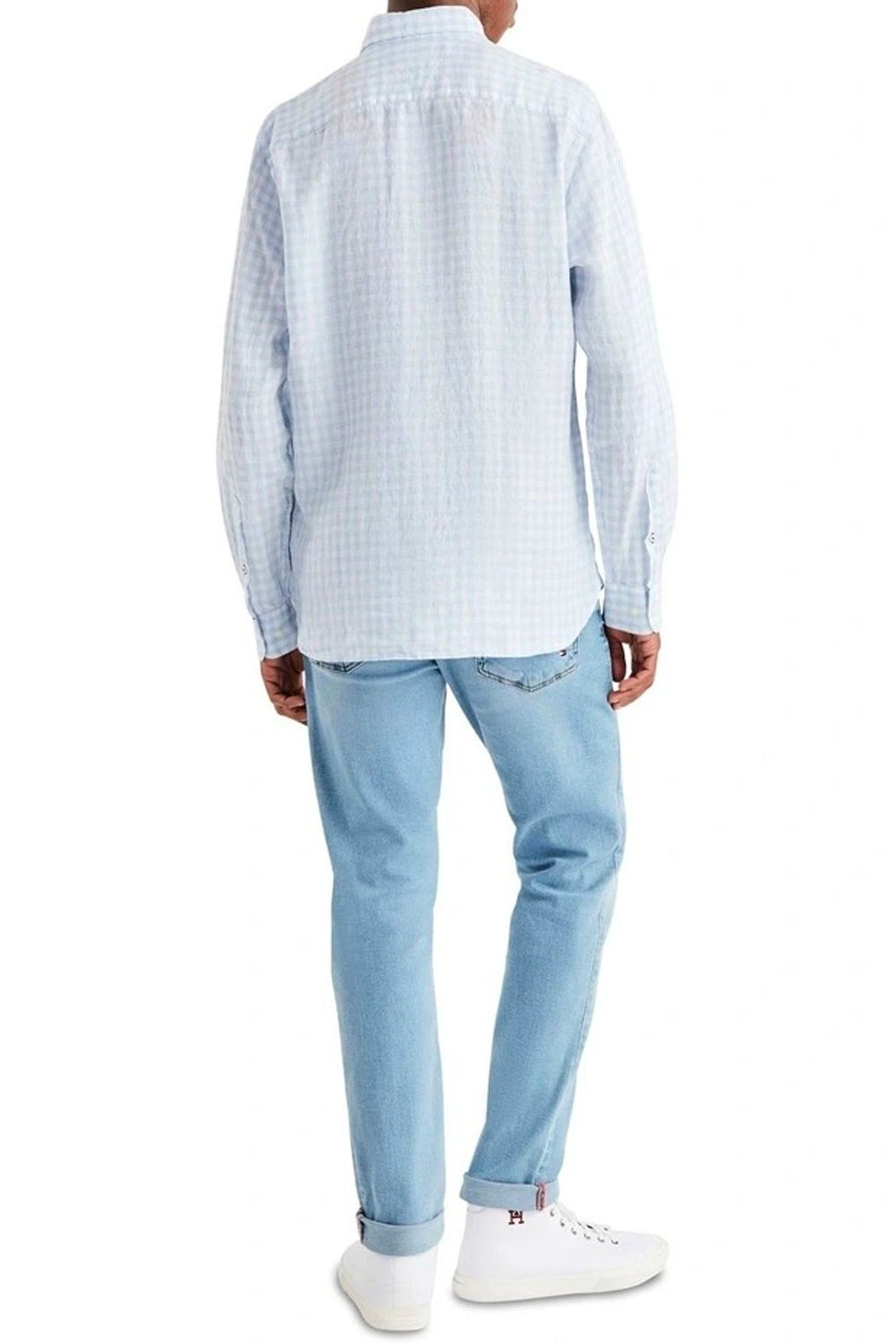 TOMMY HILFIGER PREMIUM LINEN L/S GINGHAM CHECK SHIRT MW0MW33894
