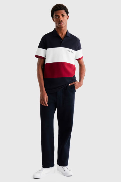 TOMMY HILFIGER WCC COLOUR BLOCK REG FIT POLO MW0MW33218