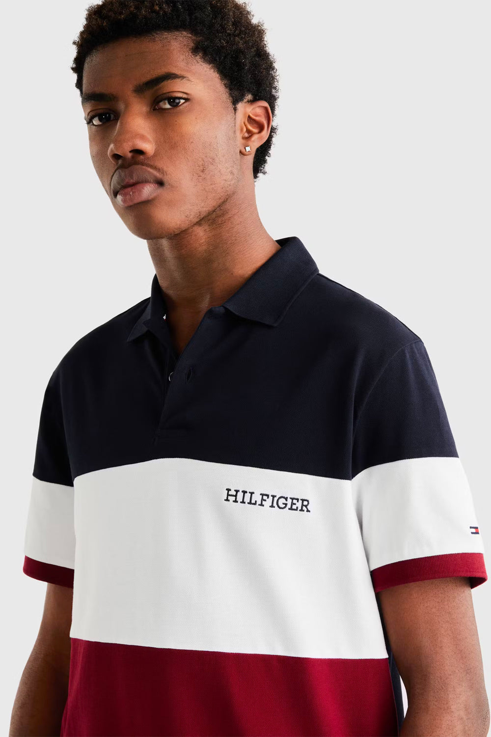 TOMMY HILFIGER WCC COLOUR BLOCK REG FIT POLO MW0MW33218