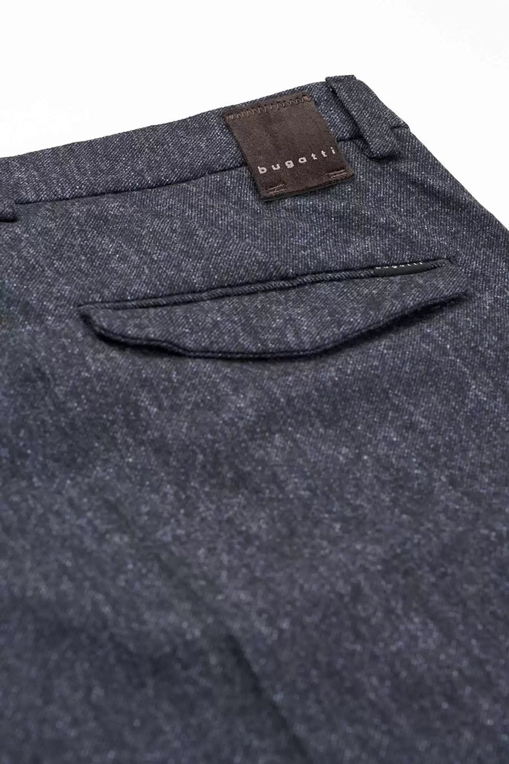 BUGATTI SINGLE PLEAT TAPERED FLANNEL STRETCH TROUSER 66185B