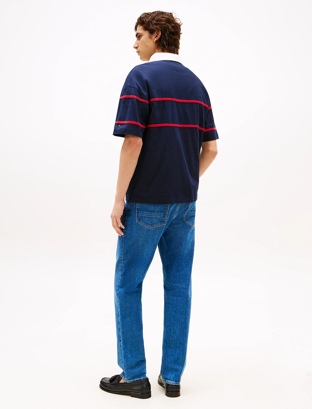 TOMMY HILFIGER AMERICANA COLOURBLOCK EMBROIDERED S/S RUGBY MW0MW39868