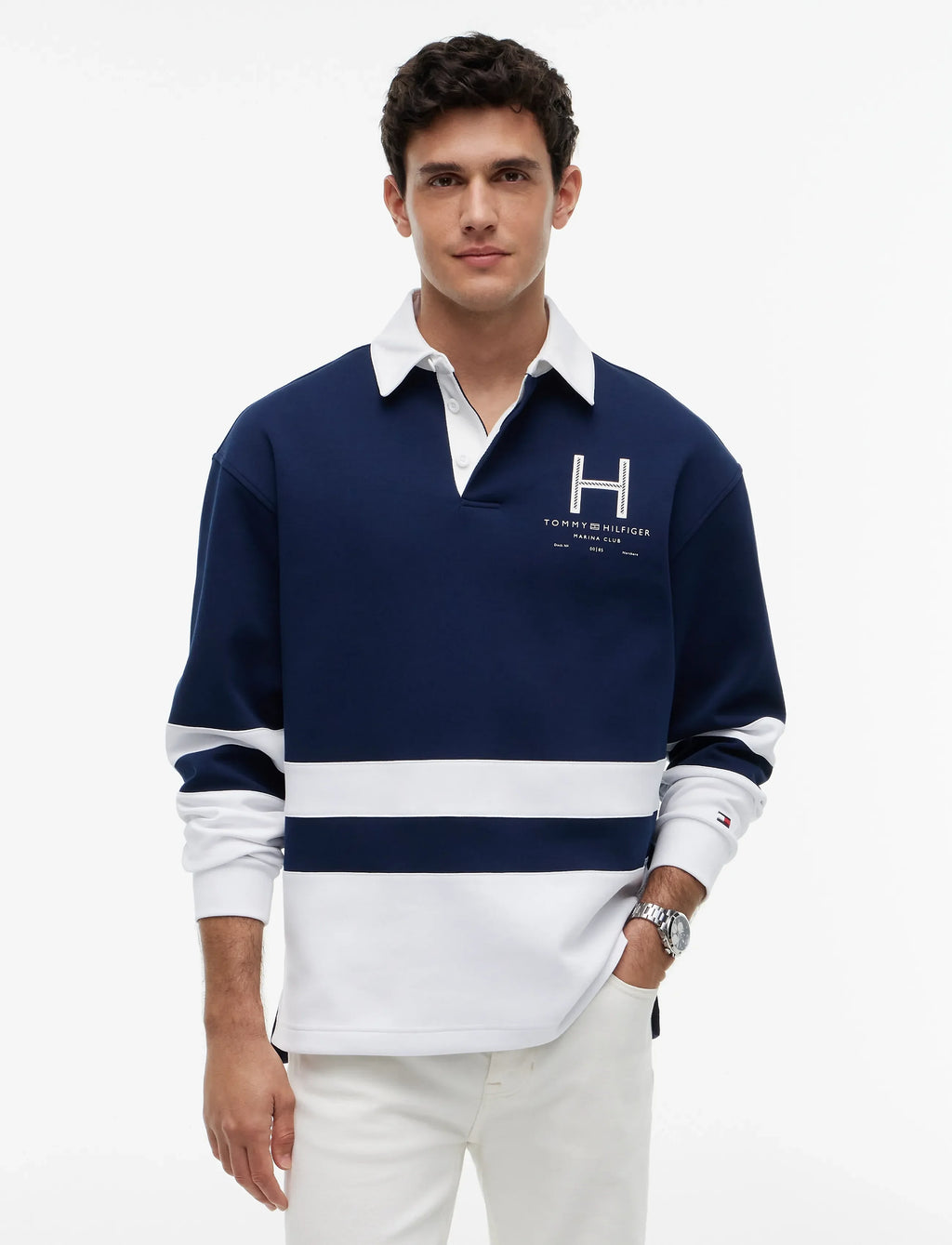 TOMMY HILFIGER SAIL RUGBY L/S SHIRT MW0MW43192