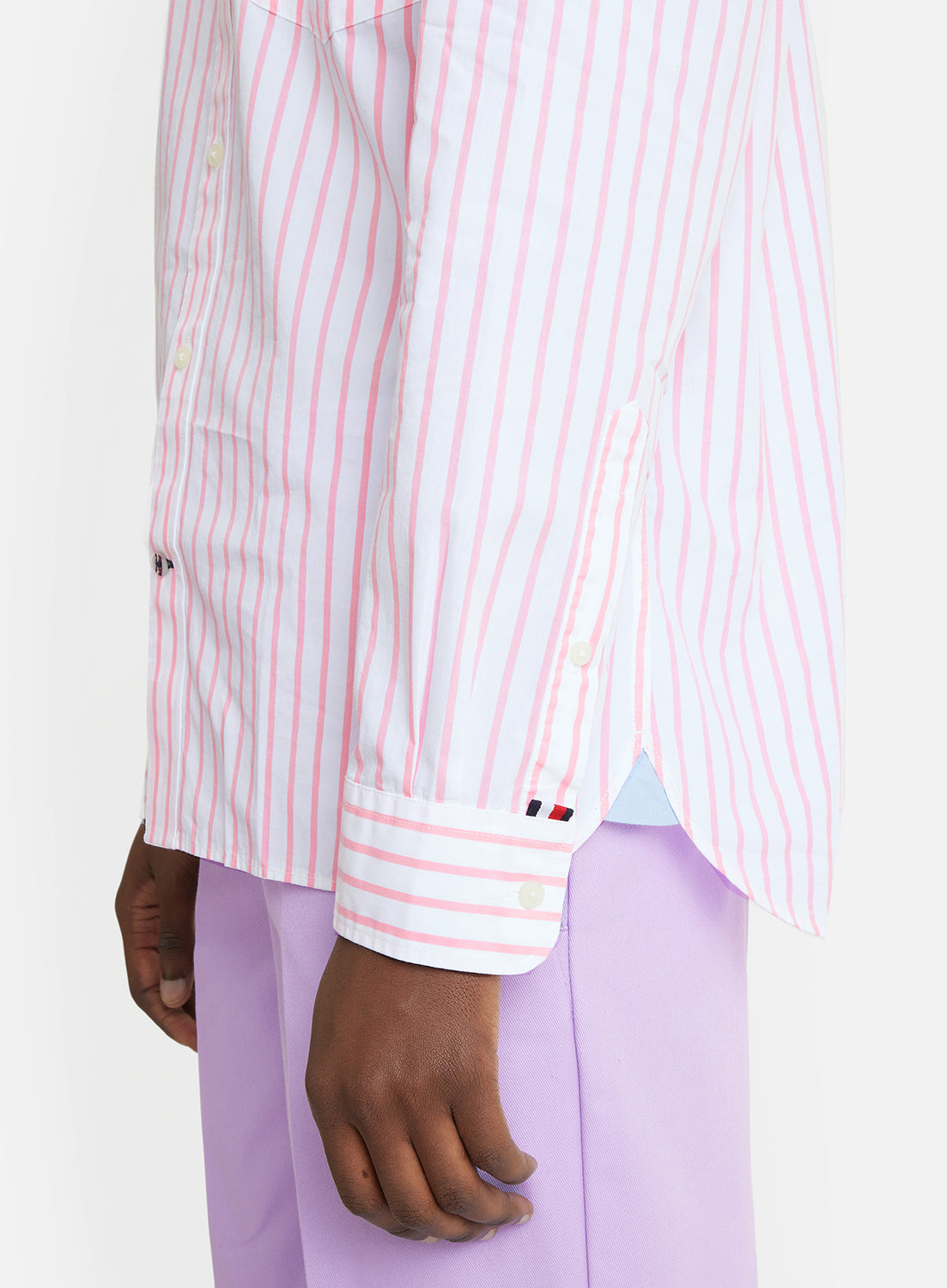 TOMMY HILFIGER MULTI STRIPE REGULAR FIT L/S SHIRT MW0MW29183