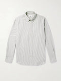 NN07 COLBY SOFT ORGANIC COTTON STRIPE BD LOGO L/S SHIRT 5910