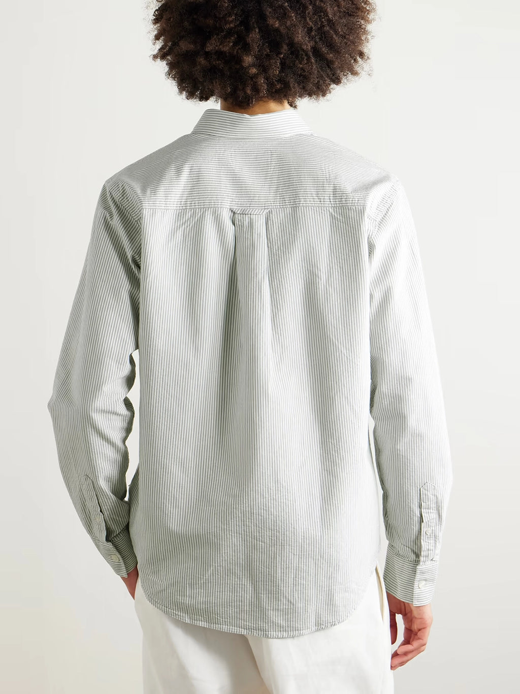 NN07 COLBY SOFT ORGANIC COTTON STRIPE BD LOGO L/S SHIRT 5910