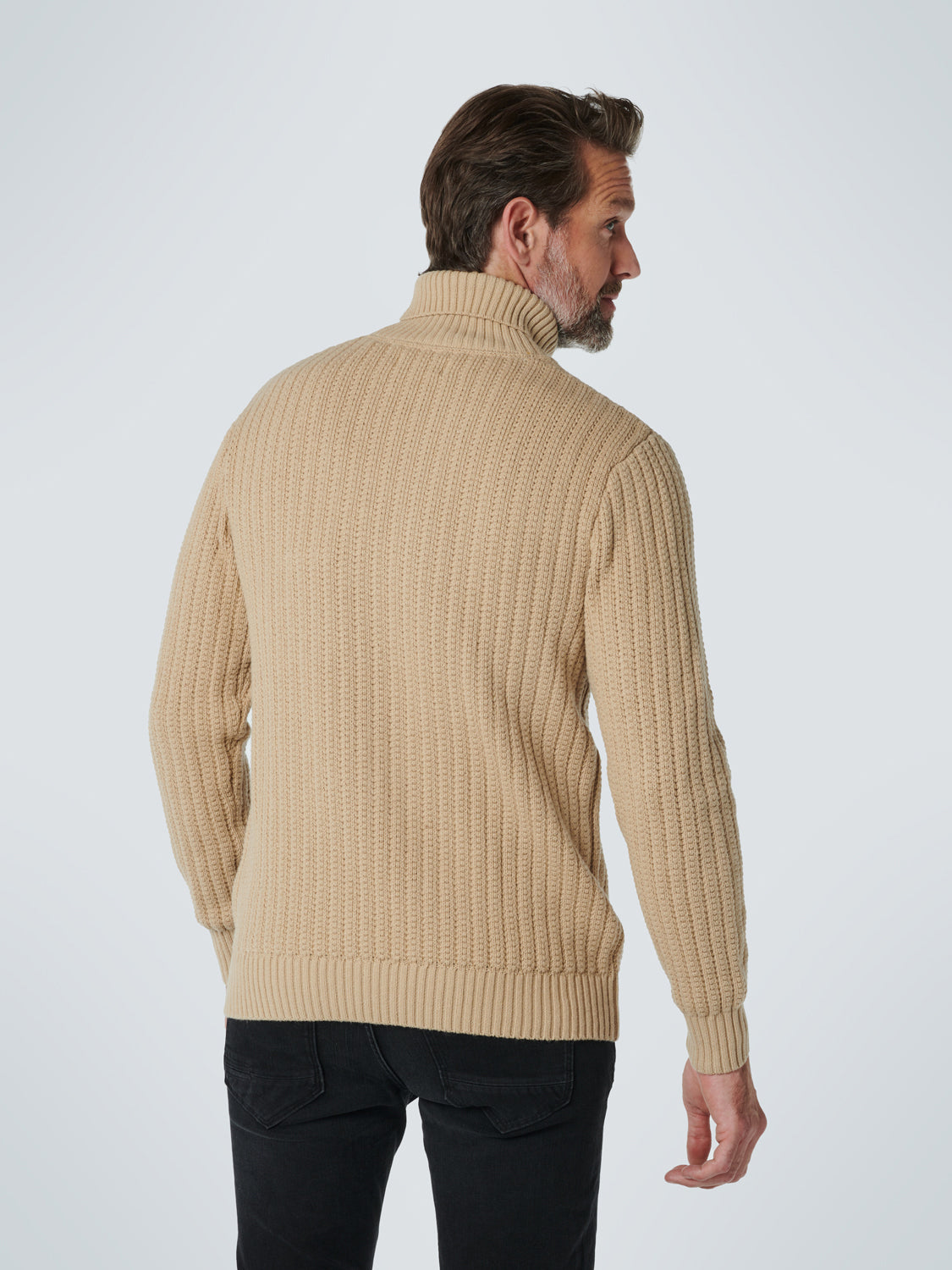 NXS JAQUARD RIB ROLLNECK KNIT