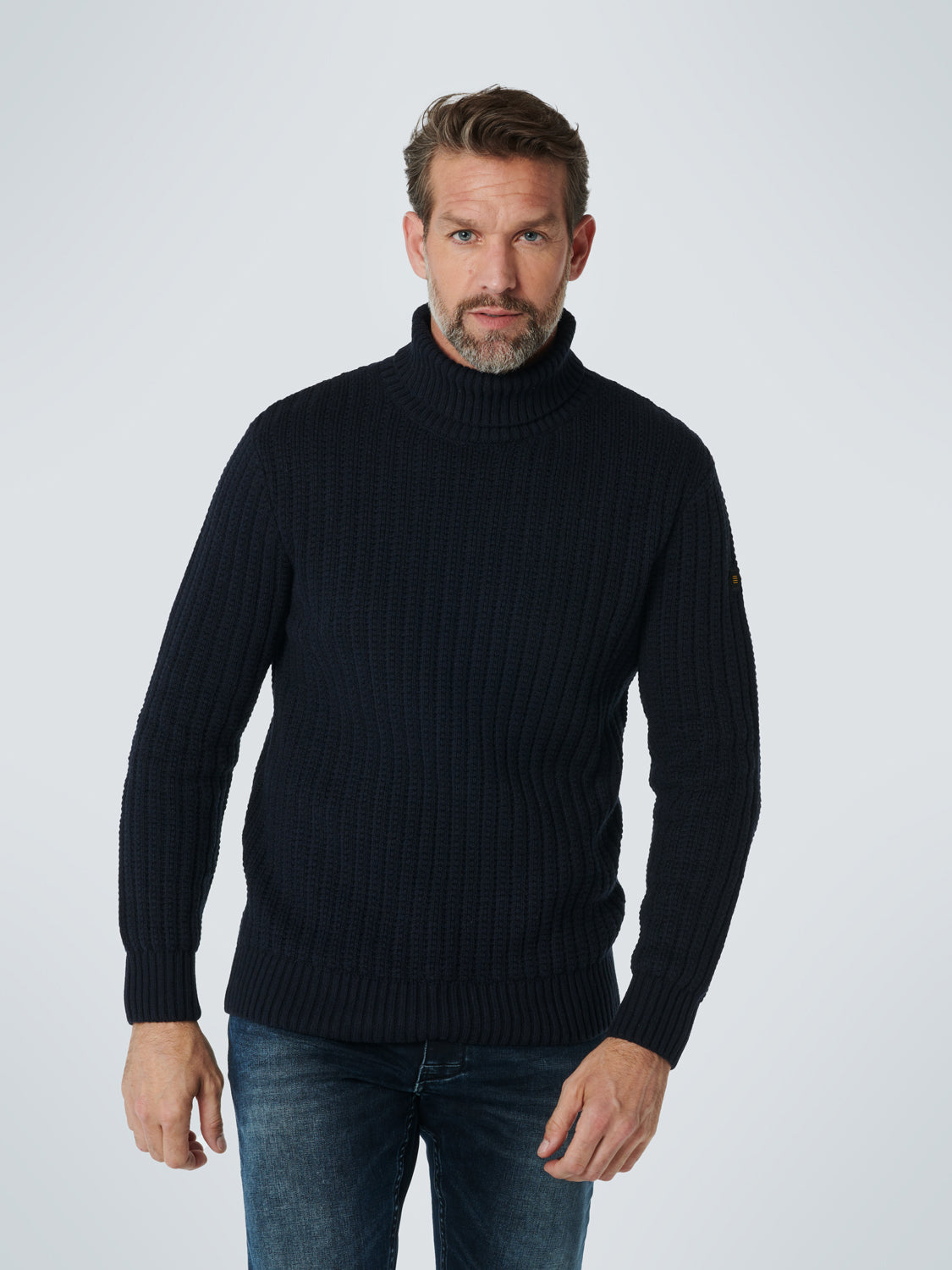 NXS JAQUARD RIB ROLLNECK KNIT