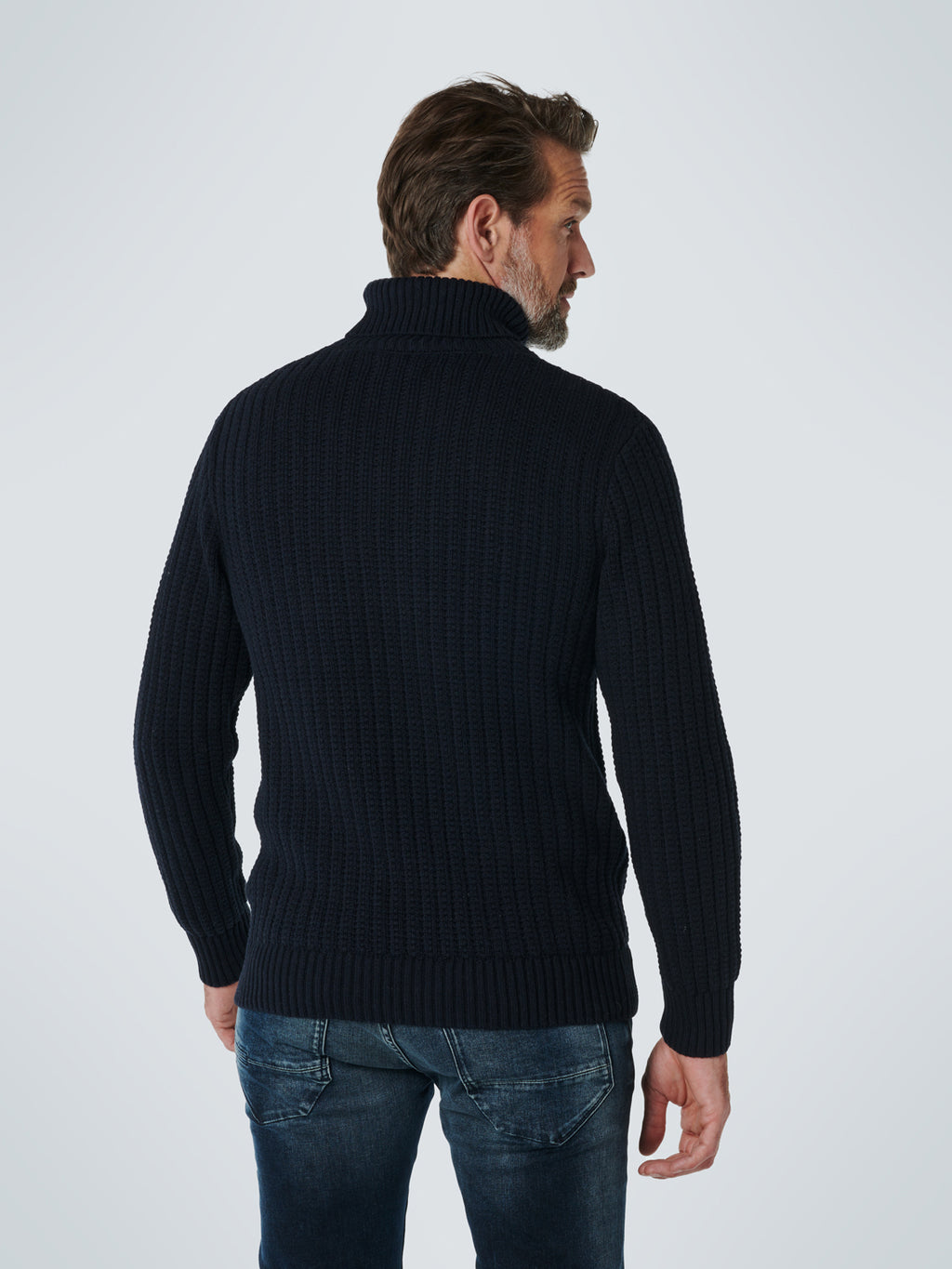 NXS JAQUARD RIB ROLLNECK KNIT