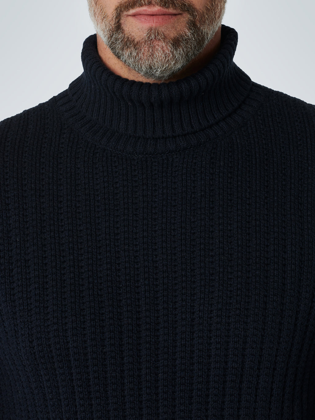 NXS JAQUARD RIB ROLLNECK KNIT